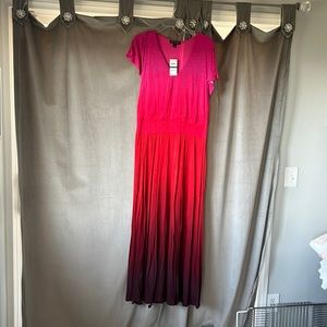 Ombré maxi dress, NWT.